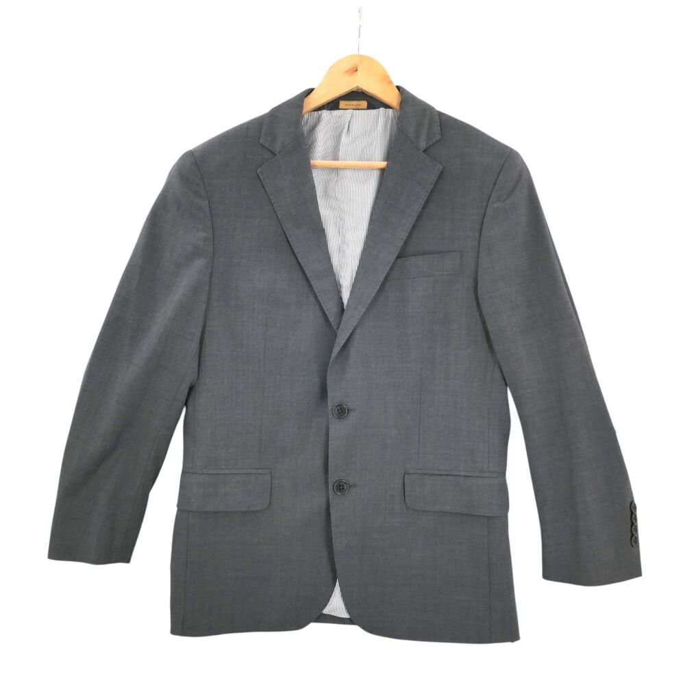Brooks Brothers Sz 38S Explorer Regent Fit Gray Wool Blend Sport Coat Blazer